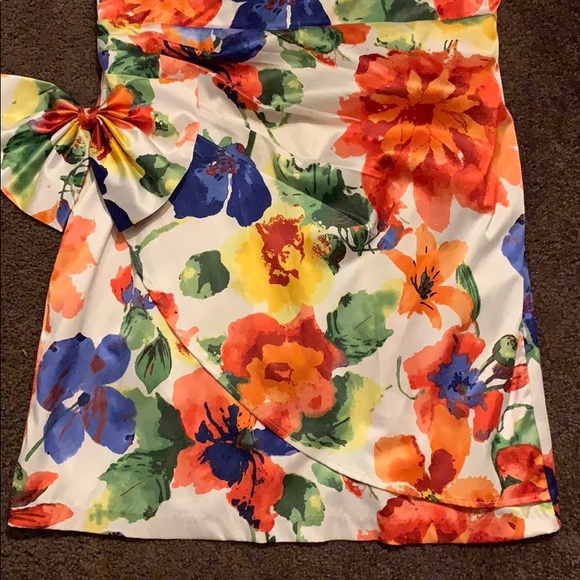 Windsor Xoxo strapless Floral dress  size 13 - Picture 5 of 8